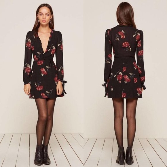 Reformation Delta Wrap Dress - Picture 2 of 9